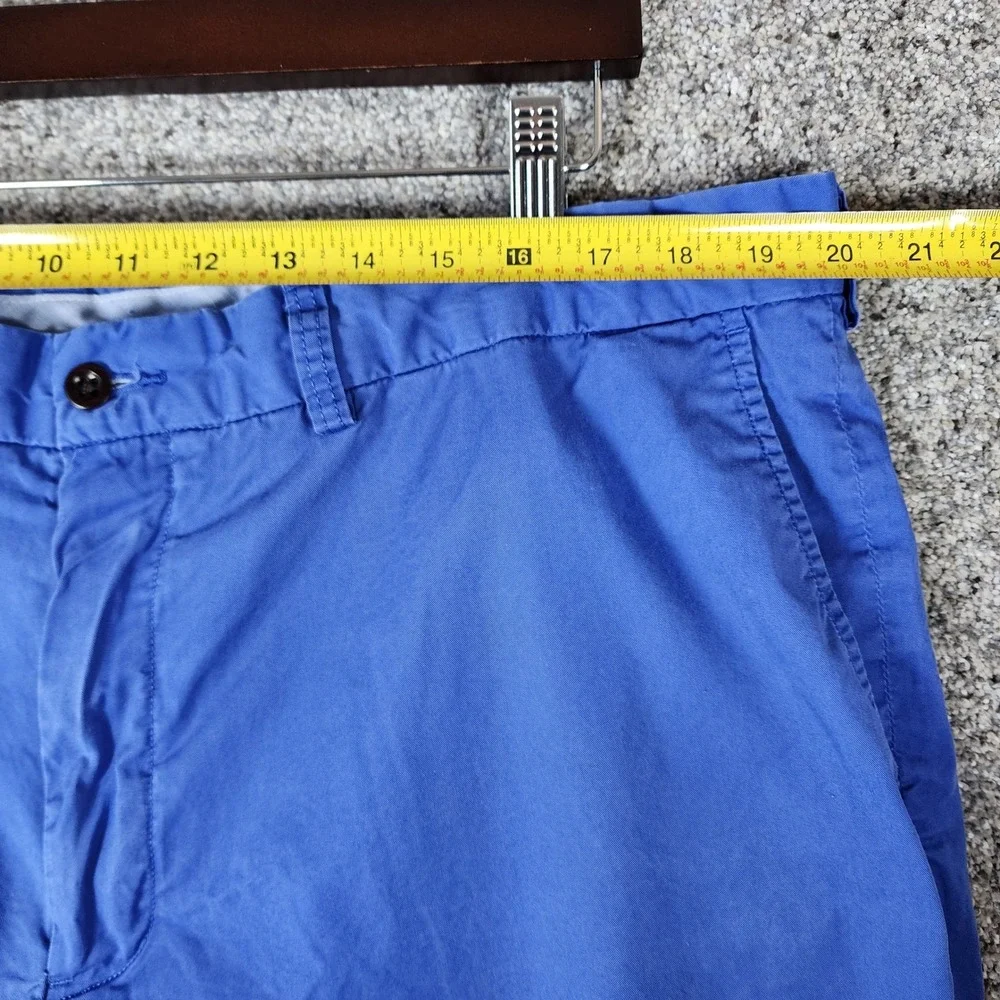 Polo Ralph Lauren Chino Shorts Mens 42 Classic Fit Pima Cotton Blue Excellent